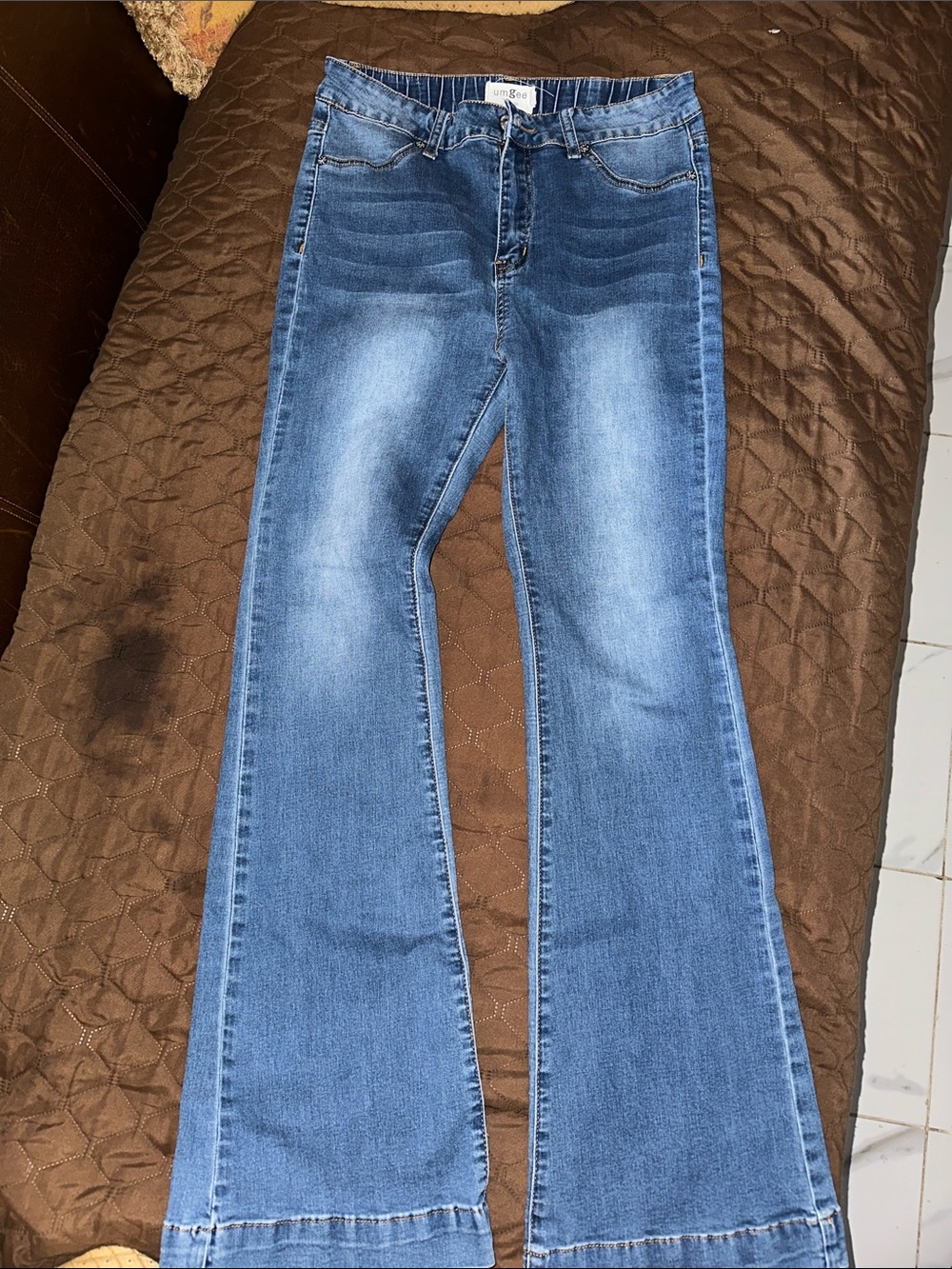 Umgee Medium Blue Flare Jeans